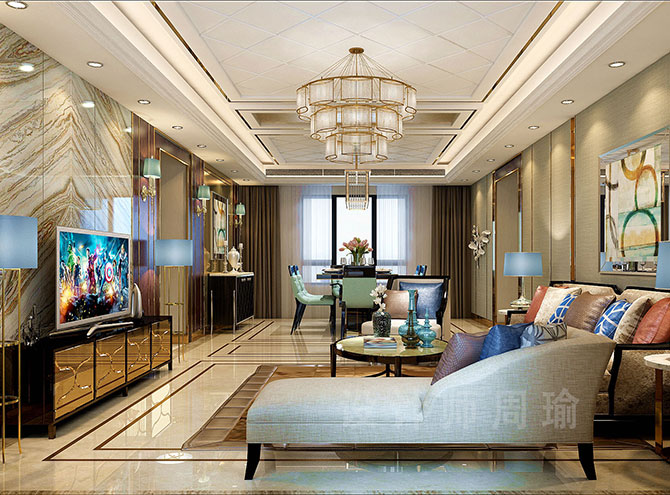 外国免费吊逼视频世纪江尚三室两厅168平装修设计效果欣赏